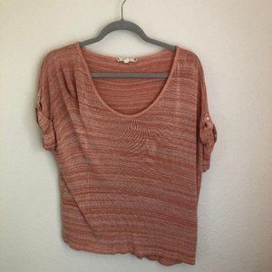 Soft Joie Short Sleeve Relaxed Knit Top - XS